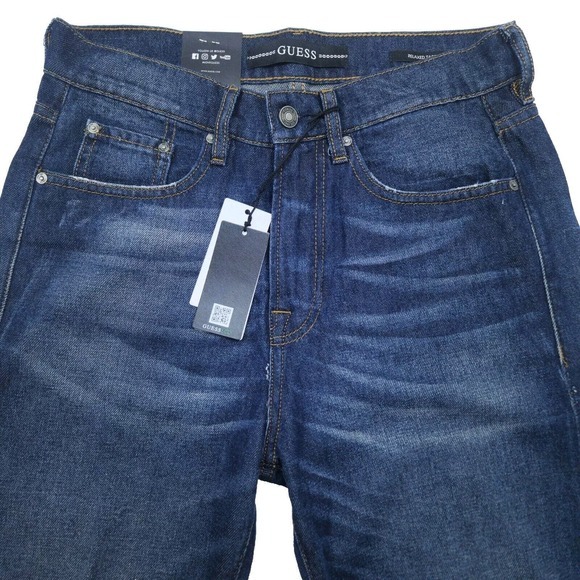 Guess Relaxed Tapered Jeans Men's 29x30 Slim Globetrotter Reclaimed Vintage‎ NWT - Picture 9 of 14